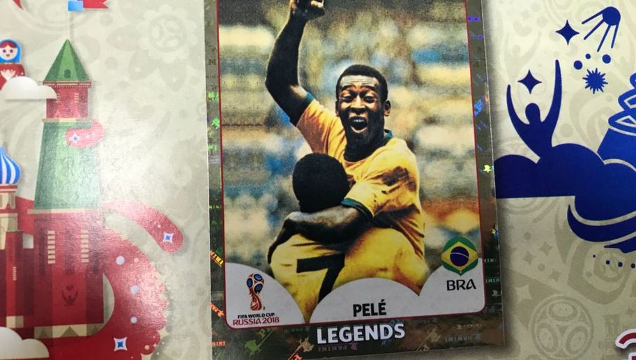 figurinha Pelé álbum da copa 2018